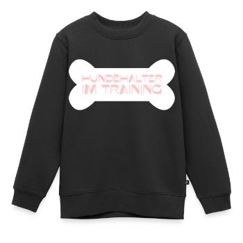 Hundehalter im Training - Kinder Premium Organic Sweatshirt - Schwarz - Vorne - AI Model Kid Female (0cm)