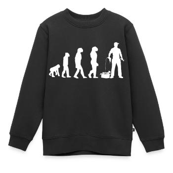 DIY-Evolution - Kinder Premium Organic Sweatshirt - Schwarz - Vorne - AI Model Kid Female (0cm)