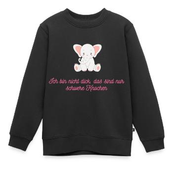 schwere Knochen - Kinder Premium Organic Sweatshirt - Schwarz - Vorne - AI Model Kid Female (0cm)