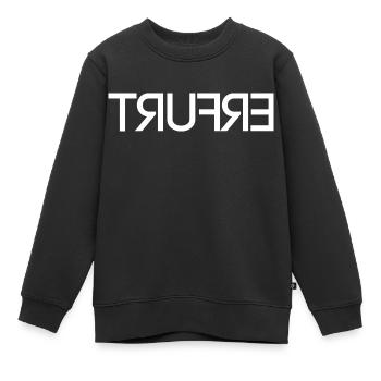 Erfurt - seitenverkehrt - Kinder Premium Organic Sweatshirt - Schwarz - Vorne - AI Model Kid Female (0cm)