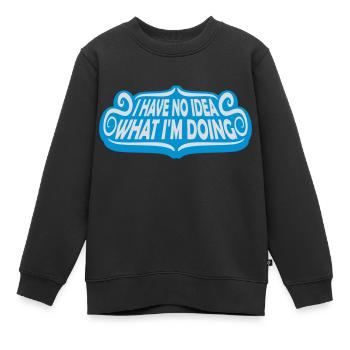 Aucune idée - Sweat Premium enfant bio - noir - Devant - AI Model Kid Female (0cm)