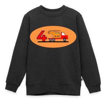 Truck - Kinder Premium Organic Sweatshirt - Schwarz - Vorne - AI Model Kid Female (0cm)