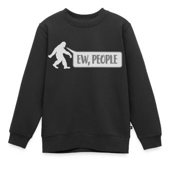Yeti Citation ew people - Sweat Premium enfant bio - noir - Devant - AI Model Kid Female (0cm)