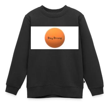 Stay Strong - Sweat Premium enfant bio - noir - Devant - AI Model Kid Female (0cm)