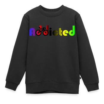 Radsport-Weltmeister süchtig süchtig 2 - Kinder Premium Organic Sweatshirt - Schwarz - Vorne - AI Model Kid Female (0cm)