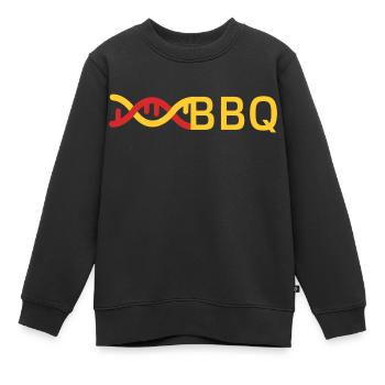 ''BBQ'' est dans mon ADN - Sweat Premium enfant bio - noir - Devant - AI Model Kid Female (0cm)