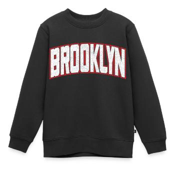 Brooklyn - Kinder Premium Organic Sweatshirt - Schwarz - Vorne - AI Model Kid Female (0cm)