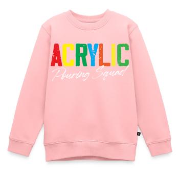 Acrylic pouring squad - Kids Premium Organic Sweatshirt - rose - Front - AI Model Kid Female (0cm)