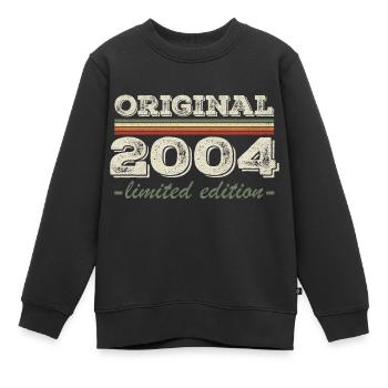 Légende depuis 2004 Né en 2004 Anniversaire 2004 - Sweat Premium enfant bio - noir - Devant - AI Model Kid Female (0cm)