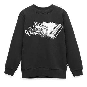 Painting Whisperer Malen künstlerisch Dekorieren - Kinder Premium Organic Sweatshirt - Schwarz - Vorne - AI Model Kid Female (0cm)