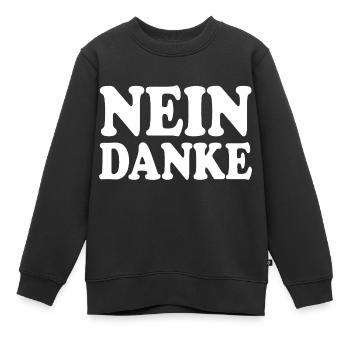 Nein danke - Kinder Premium Organic Sweatshirt - Schwarz - Vorne - AI Model Kid Female (0cm)