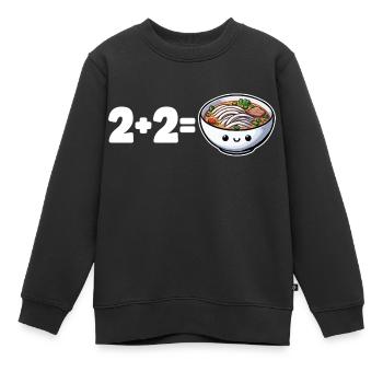 Pho Vietnamesisches Essen Vietnam Pho - Kinder Premium Organic Sweatshirt - Schwarz - Vorne - AI Model Kid Female (0cm)