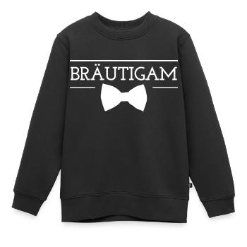Marié - Sweat Premium enfant bio - noir - Devant - AI Model Kid Female (0cm)