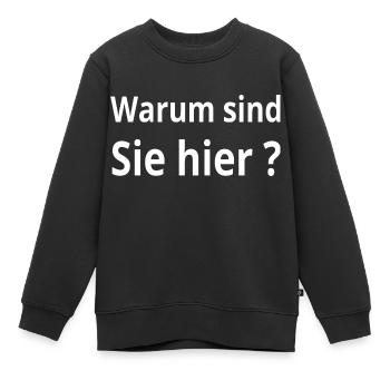 Party - Kinder Premium Organic Sweatshirt - Schwarz - Vorne - AI Model Kid Female (0cm)
