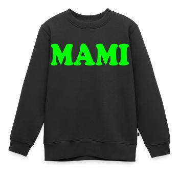 Mami - Sweat Premium enfant bio - noir - Devant - AI Model Kid Female (0cm)