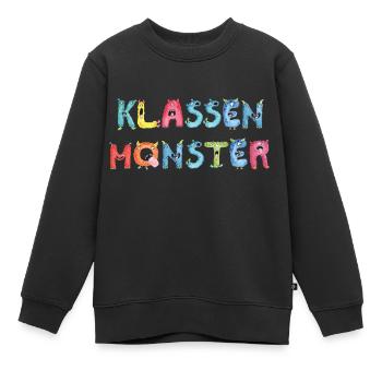 Klassenmonster Alphabet Bunte lustige Buchstaben - Kinder Premium Organic Sweatshirt - Schwarz - Vorne - AI Model Kid Female (0cm)