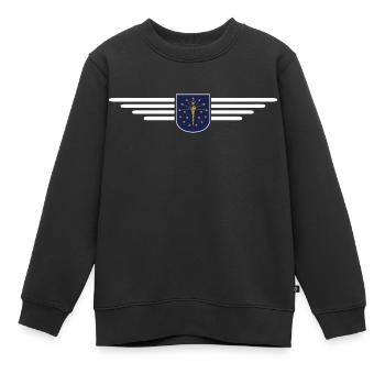 Indiana Fan T-Shirt – Montrez votre fierté ! - Sweat Premium enfant bio - noir - Devant - AI Model Kid Female (0cm)