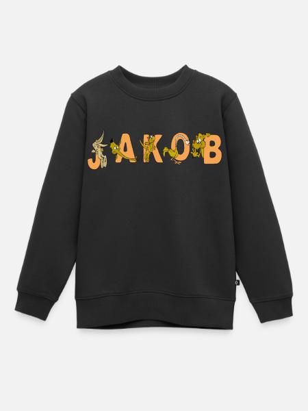 Jakob - Kinder Premium Organic Sweatshirt - Schwarz