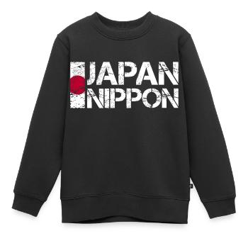 Japan - Kinder Premium Organic Sweatshirt - Schwarz - Vorne - AI Model Kid Female (0cm)