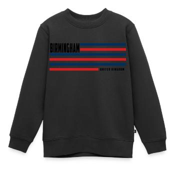 Birmingham Royaume-Uni - Sweat Premium enfant bio - noir - Devant - AI Model Kid Female (0cm)