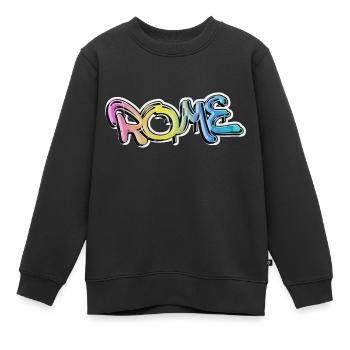 Rom Rome Italien Stadt Graffiti Spray Sprayer - Kinder Premium Organic Sweatshirt - Schwarz - Vorne - AI Model Kid Female (0cm)