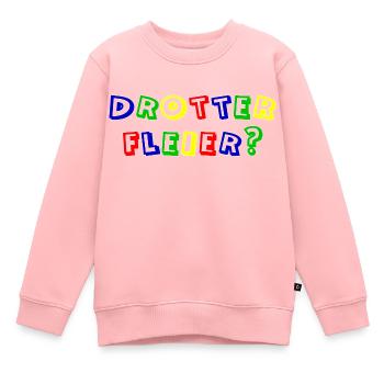 drotter fleier rand weiß - Kinder Premium Organic Sweatshirt - Rosa - Vorne - AI Model Kid Female (0cm)