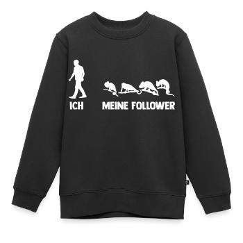 Die meisten Chamäleons haben Besitzer - Kinder Premium Organic Sweatshirt - Schwarz - Vorne - AI Model Kid Female (0cm)