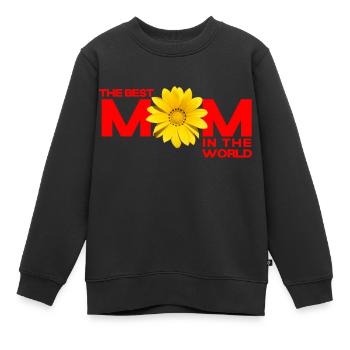 Die beste Mutter der Welt - Kinder Premium Organic Sweatshirt - Schwarz - Vorne - AI Model Kid Female (0cm)