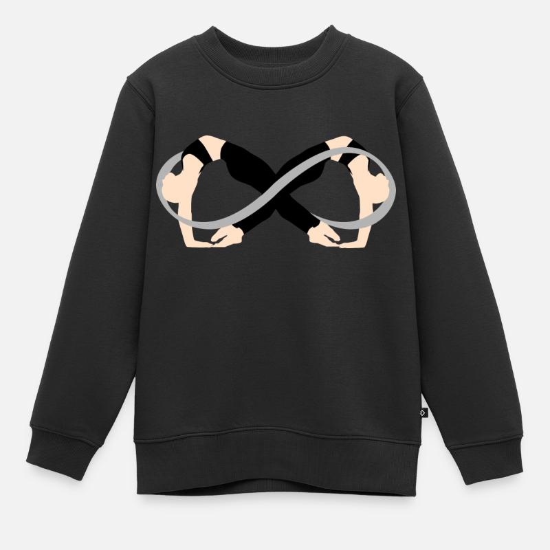 Unendlich - Kinder Premium Organic Sweatshirt - Schwarz