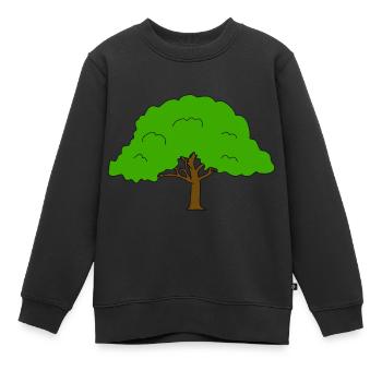 Arbre - Sweat Premium enfant bio - noir - Devant - AI Model Kid Female (0cm)
