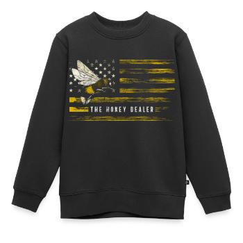 Biene Hummel Insekt Bienchen - Kinder Premium Organic Sweatshirt - Schwarz - Vorne - AI Model Kid Female (0cm)