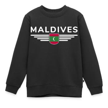 Malediven Fans: Exklusive Shirts - Kinder Premium Organic Sweatshirt - Schwarz - Vorne - AI Model Kid Female (0cm)