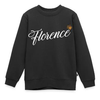 Florence Nom pour Femmes Enfants Tout-petits - Florence - Sweat Premium enfant bio - noir - Devant - AI Model Kid Female (0cm)