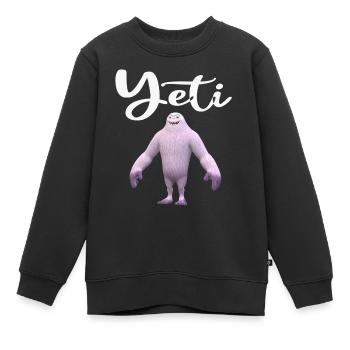 Yeti - Kinder Premium Organic Sweatshirt - Schwarz - Vorne - AI Model Kid Female (0cm)