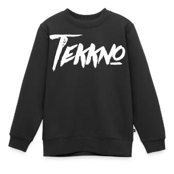 TEKKNO TECHNO HARD TEKK HARDTEKK TEKKE - Kinder Premium Organic Sweatshirt - Schwarz - Vorne - AI Model Kid Female (0cm)