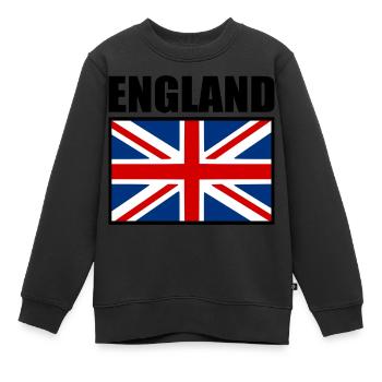 angleterre - Sweat Premium enfant bio - noir - Devant - AI Model Kid Female (0cm)