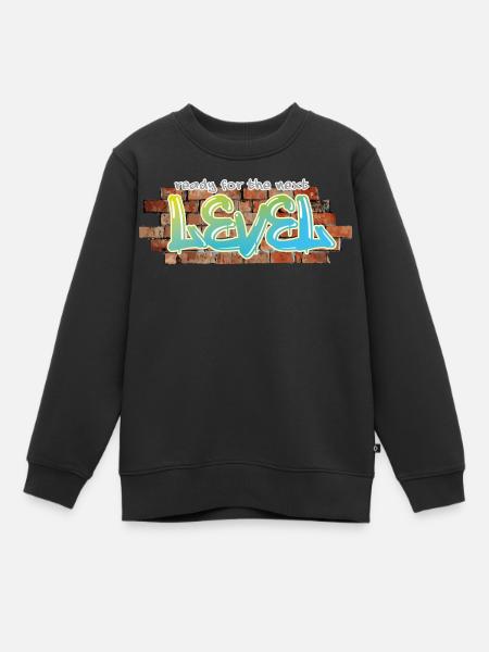 Graffiti "next level" - Kids Premium Organic Sweatshirt - black