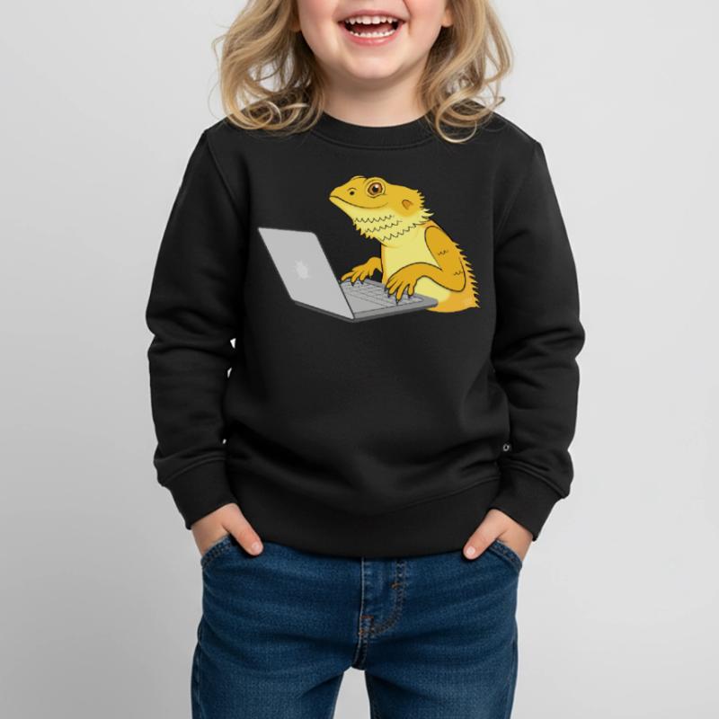 Lizard coding Kids Premium Organic Sweatshirt