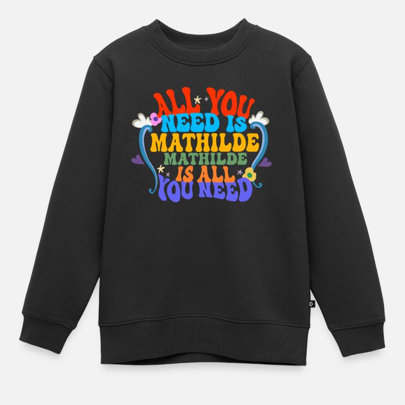 Mathilde - Kids Premium Organic Sweatshirt - black