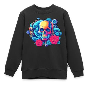 Skulls 'n' Roses - Hypnoeyes - Sweat Premium enfant bio - noir - Devant - AI Model Kid Female (0cm)