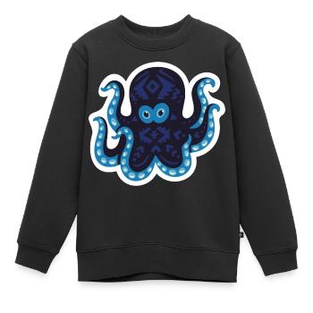 Meerestiere - Kinder Premium Organic Sweatshirt - Schwarz - Vorne - AI Model Kid Female (0cm)