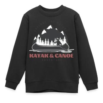 Wassersport - Kinder Premium Organic Sweatshirt - Schwarz - Vorne - AI Model Kid Female (0cm)