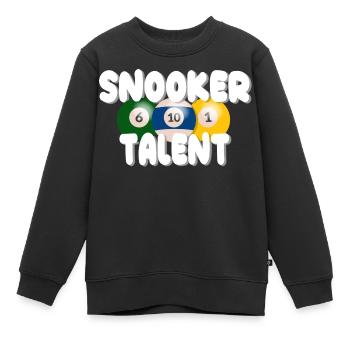 Billard Snooker Pool Spruch Sprüche - Kinder Premium Organic Sweatshirt - Schwarz - Vorne - AI Model Kid Female (0cm)