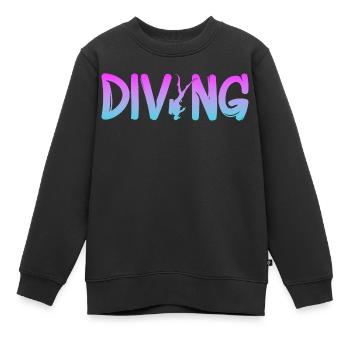 Tauchen Diving - Kinder Premium Organic Sweatshirt - Schwarz - Vorne - AI Model Kid Female (0cm)