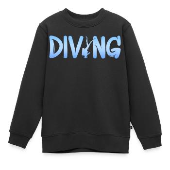 diving - Kinder Premium Organic Sweatshirt - Schwarz - Vorne - AI Model Kid Female (0cm)