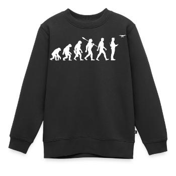 Evolution - Drohne - Drohnenpilot - Kinder Premium Organic Sweatshirt - Schwarz - Vorne - AI Model Kid Female (0cm)