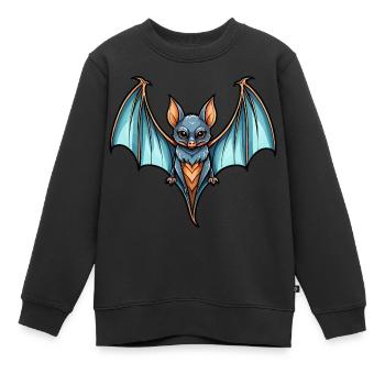 Chauve-souris Neo Traditionnel - Sweat Premium enfant bio - noir - Devant - AI Model Kid Female (0cm)