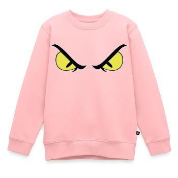 Mauvais yeux - Sweat Premium enfant bio - rose - Devant - AI Model Kid Female (0cm)