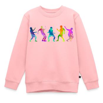 dance - Kinder Premium Organic Sweatshirt - Rosa - Vorne - AI Model Kid Female (0cm)