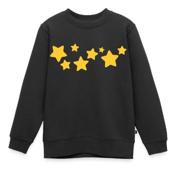 sterne 1 - Kinder Premium Organic Sweatshirt - Schwarz - Vorne - AI Model Kid Female (0cm)